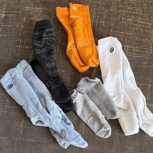 Lululemon socks all lightly worn